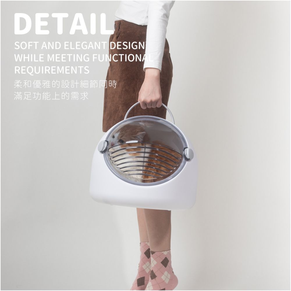 inFluffy s Cat Cart Space Capsule Cat Cage Cat Summer Pet Outing Cat Bed Dual Use Portable Bag image 5