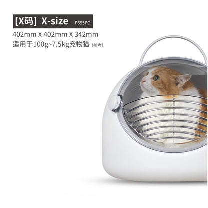 【inFluffy】多功能全景寵物推車座艙｜夏季涼感貓窩+外出太空艙兩用，靜音萬向輪旅行貓籠，大容量透氣便攜外出包，居家旅行全方位寵物用品