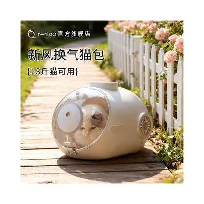 mioo cat shaped crossbody bag handbag space capsule bag portable for cats and pets when out and about image 1