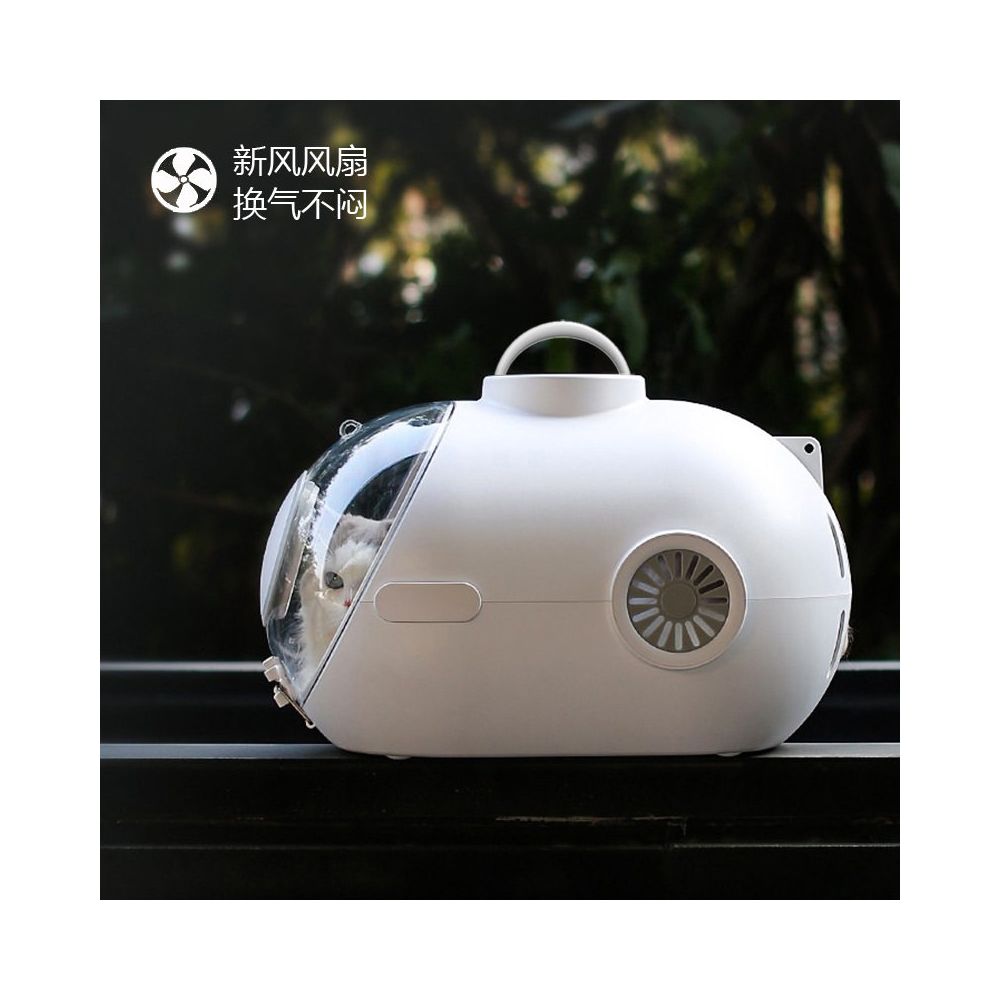 Large capacity cat carrier space capsule submarine style pet carrier pet box outing handbag crossbody bag for cats and dogs image 1