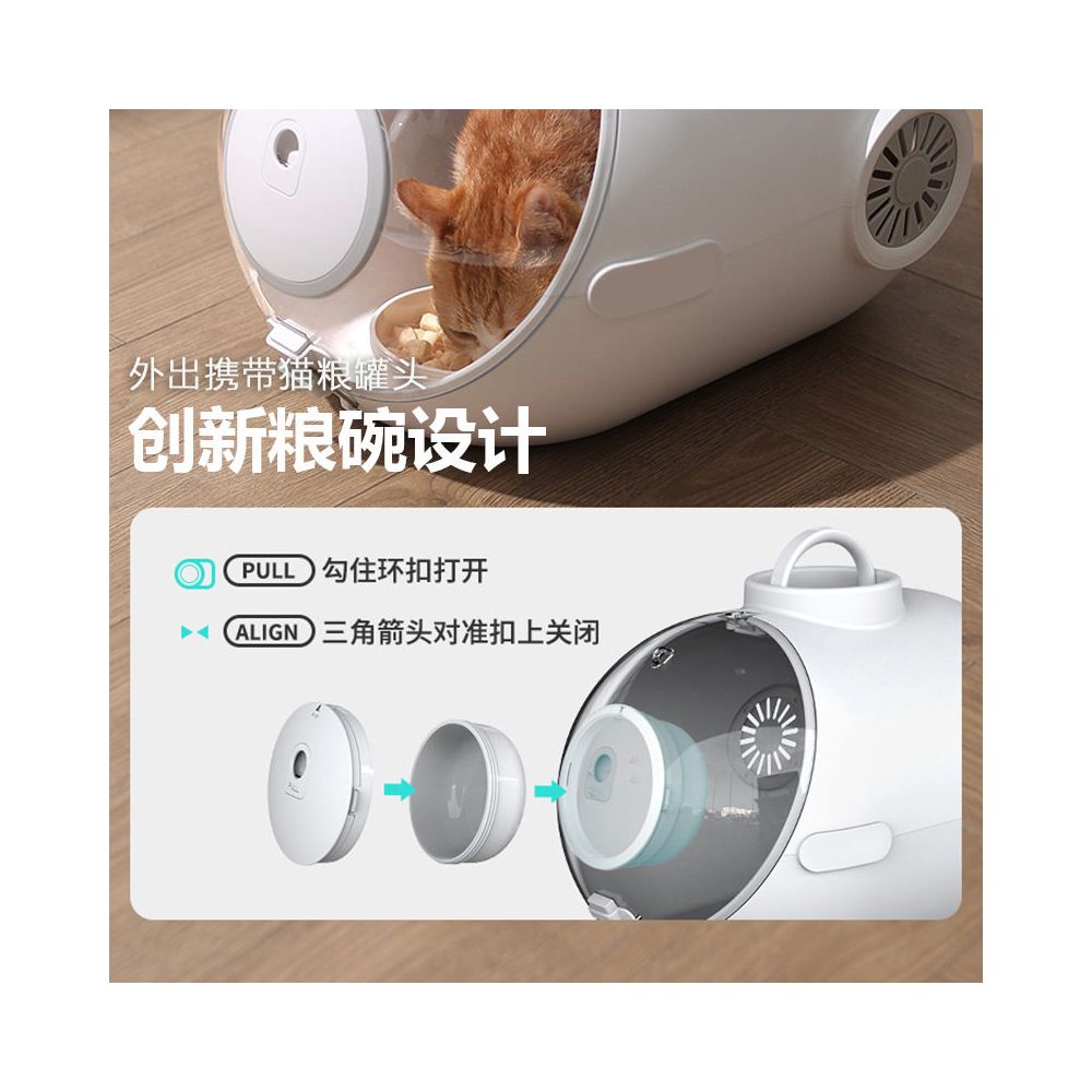 Large capacity cat carrier space capsule submarine style pet carrier pet box outing handbag crossbody bag for cats and dogs image 3
