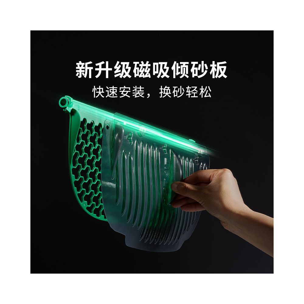 Xiaopei intelligent cat litter box MAX2 generation fully automatic intelligent cat toilet XL specification semi enclosed cat litter box accessories with built in toilet compartment image 5