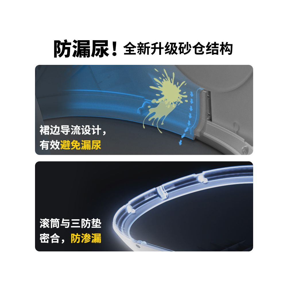 Petsuper electric cat litter box for pets fully automatic cleaning intelligent cat toilet odor proof fully enclosed and splash proof image 5