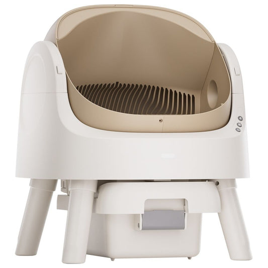 【PetPivot】搖籃式開放型全自動貓砂盆｜超大空間智慧貓廁所，一鍵自動剷屎、開放式防夾設計，全方位智慧感應，大體型貓咪適用的懶人剷屎神器