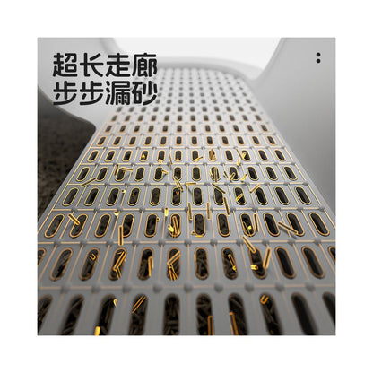 POPO cat litter box corridor fully enclosed splash proof odor proof short footed cat corridor extra large extra large cat toilet image 4