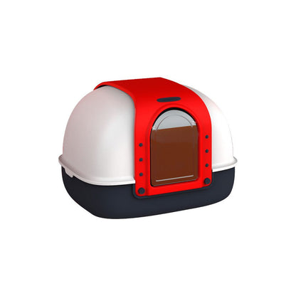 Large cat litter box anti splash fat cat enclosed super large cat toilet cat poop box cat litter box cat litter box cat supplies image 4