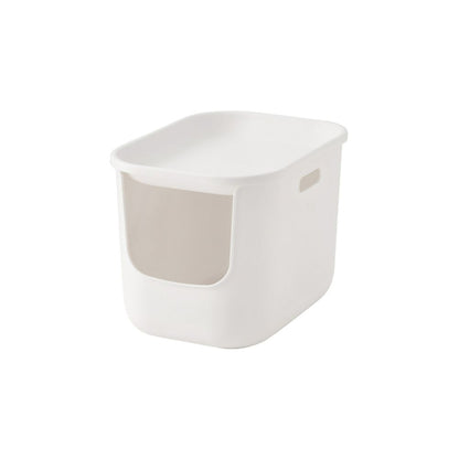 MUJI polypropylene covered cat litter box pet supplies semi enclosed splash proof cat toilet image 4