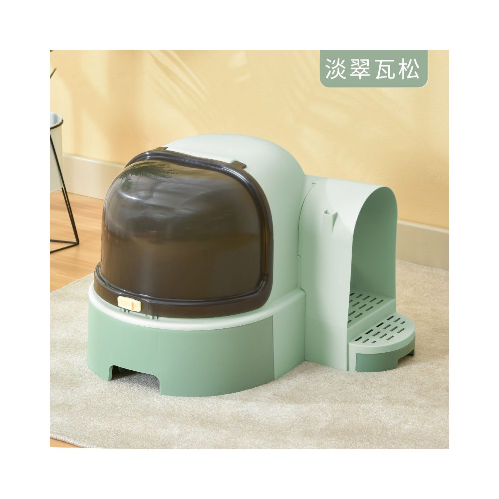 【Paikewei 派可為】走廊式全封閉貓砂盆｜抽屜式設計輕鬆清砂，特大空間防臭防噴濺，獨家落砂走廊有效防止帶砂（多貓家庭/大貓首選）