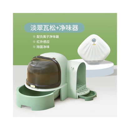 【Paikewei 派可為】走廊式全封閉貓砂盆｜抽屜式設計輕鬆清砂，特大空間防臭防噴濺，獨家落砂走廊有效防止帶砂（多貓家庭/大貓首選）