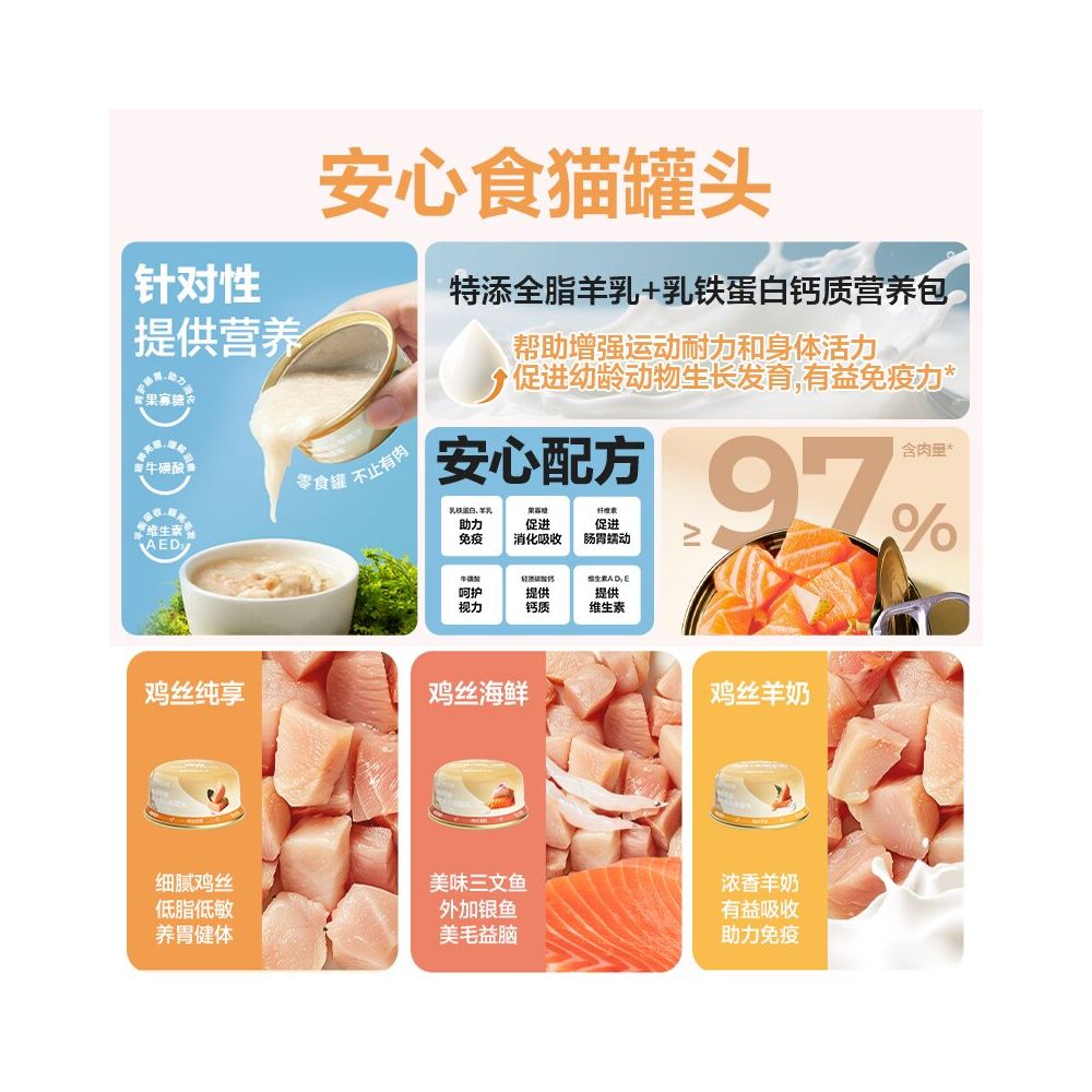 Pull down to claim Taobao coins for better discounts NetEase s strict selection of cat snacks thick soup red meat canned cat tuna chicken shreds image 4