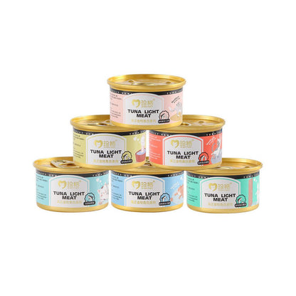 Zhentian imported canned tuna cat non staple food can for kittens pregnant cats nutrition meat growth adult cats beautiful fur hydration try it out image 5
