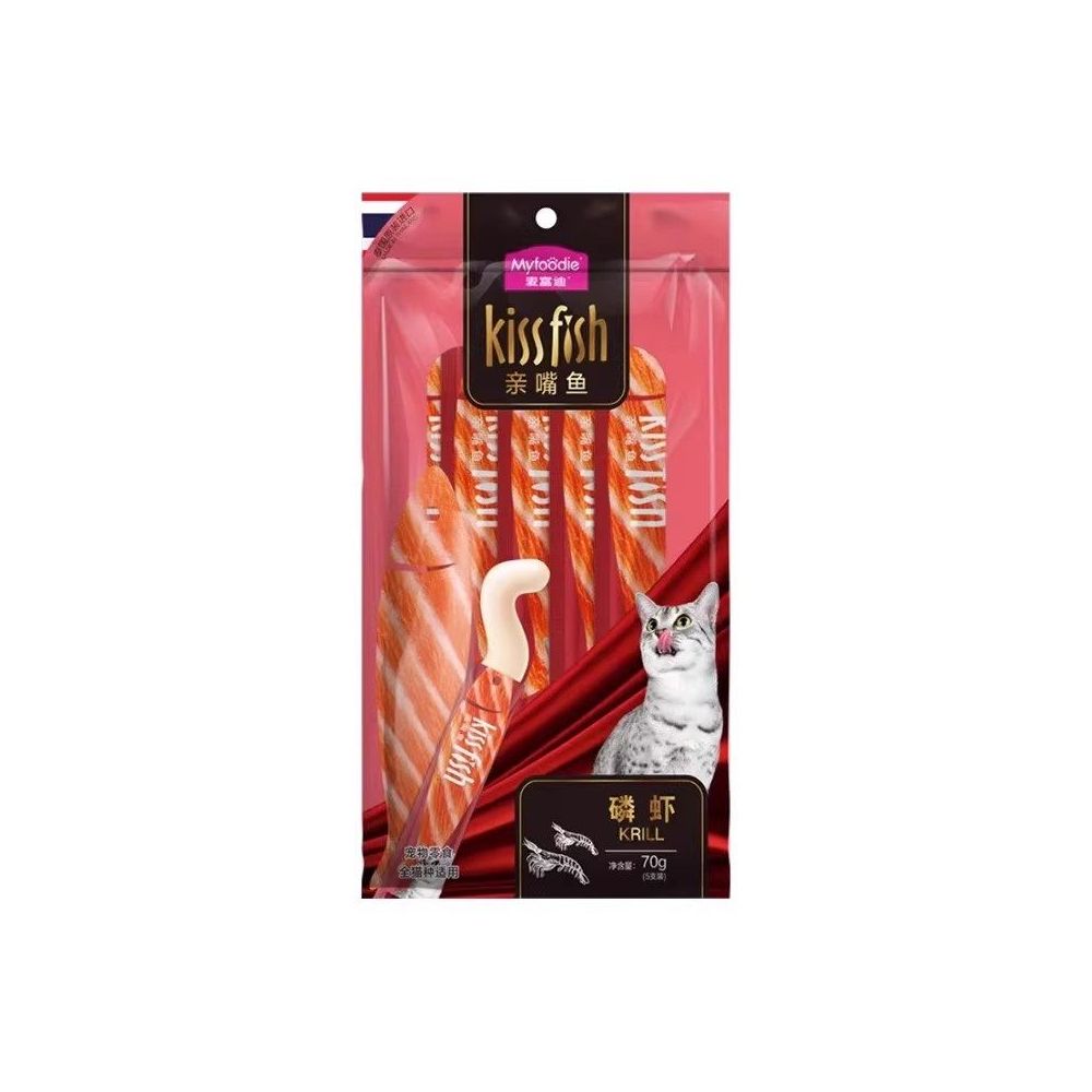 【麥富迪 Maifudi】親嘴魚系列貓條禮盒 100 支裝｜超大容量桶裝鮮肉濕食，英短/成貓幼貓補水營養獎勵，高適口性舔舔樂