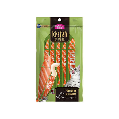 【麥富迪 Maifudi】親嘴魚系列貓條禮盒 100 支裝｜超大容量桶裝鮮肉濕食，英短/成貓幼貓補水營養獎勵，高適口性舔舔樂