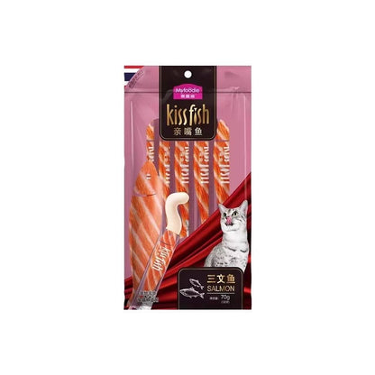 【麥富迪 Maifudi】親嘴魚系列貓條禮盒 100 支裝｜超大容量桶裝鮮肉濕食，英短/成貓幼貓補水營養獎勵，高適口性舔舔樂