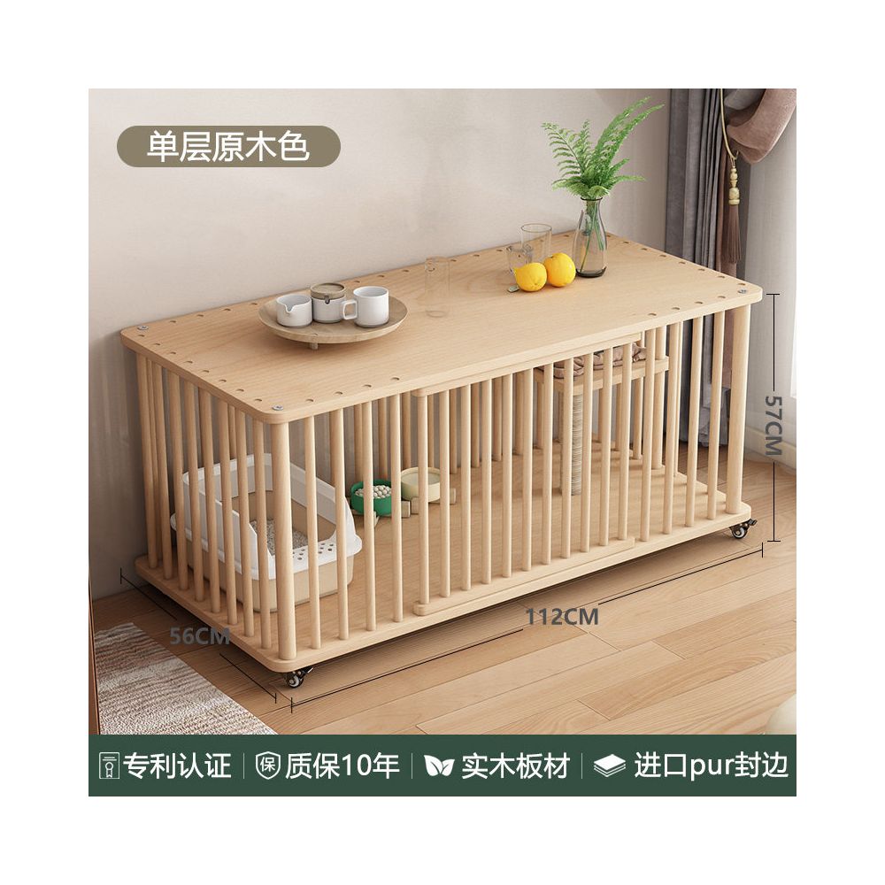 【樂滋滋 LEZIZIZI】三層實木超大空間貓籠｜可移動式室內豪華貓別墅，多層結構立體貓屋，成貓幼貓實木貓家具