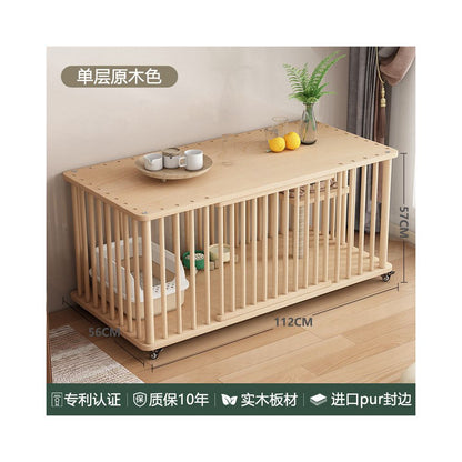 【樂滋滋 LEZIZIZI】三層實木超大空間貓籠｜可移動式室內豪華貓別墅，多層結構立體貓屋，成貓幼貓實木貓家具