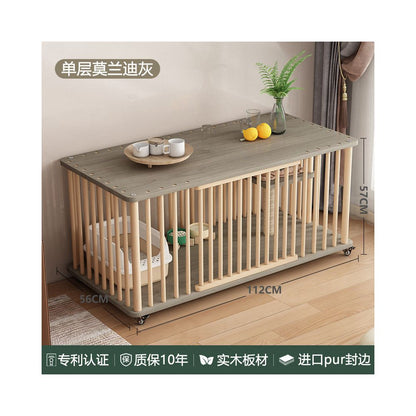 【樂滋滋 LEZIZIZI】三層實木超大空間貓籠｜可移動式室內豪華貓別墅，多層結構立體貓屋，成貓幼貓實木貓家具