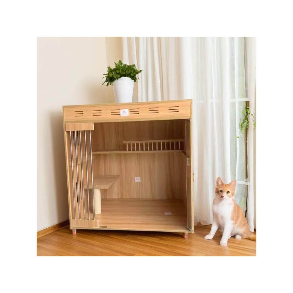 Cat Villa Solid Wood Extra Large Space Luxury Cat Cage Cat House Cat House Home Indoor Cat House Cat Nest Cat Cabinet image 4