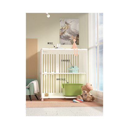 Indoor Cat Villa Cat Cabinet Toilet Integrated Cat Nest Large Space Double layer Cat Cage with Acrylic Door Claw Villa image 4
