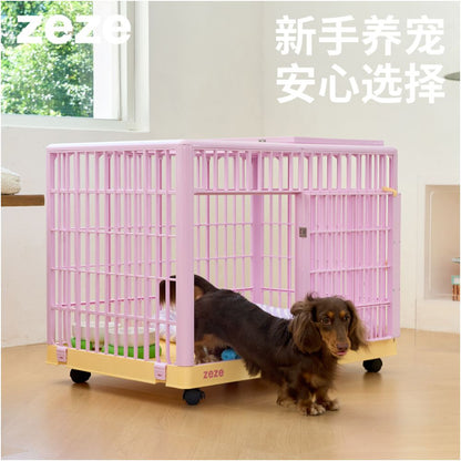 Zeze dog cage indoor pet cage dog fence medium sized dog small suitable for home use anti escape pet cage image 1