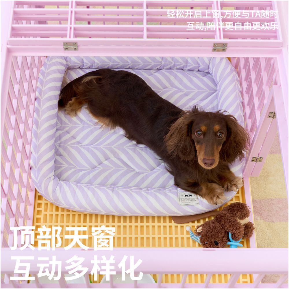 Zeze dog cage indoor pet cage dog fence medium sized dog small suitable for home use anti escape pet cage image 2