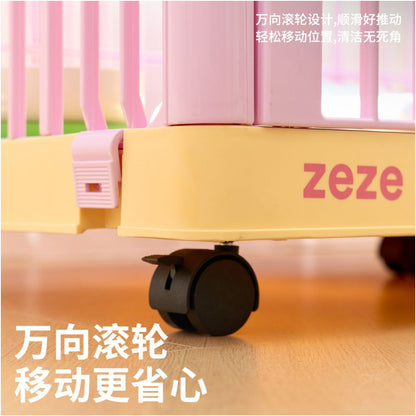 Zeze dog cage indoor pet cage dog fence medium sized dog small suitable for home use anti escape pet cage image 4