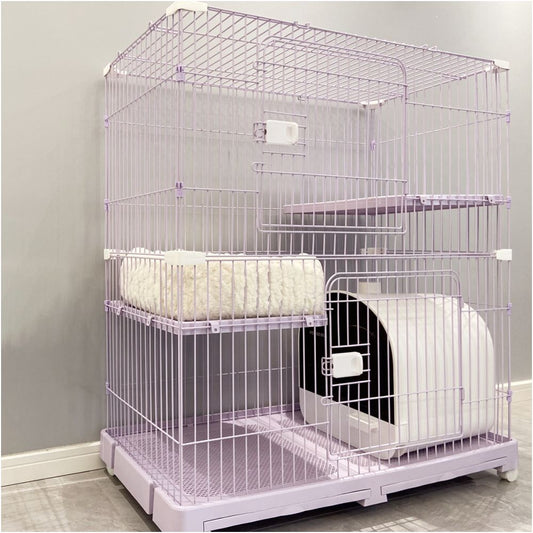 【STORY】挪威森林貓專用別墅｜超大空間加固型貓籠，二三層立體室內豪華貓屋，加厚跳台高承重大型品種貓別墅