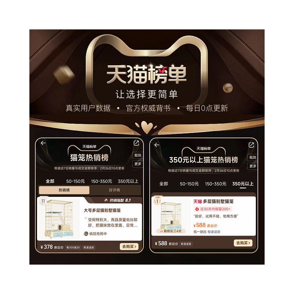 Wink Honey Cat Cage Cat Villa with Toilet Integrated Home Indoor Large Free Space Cat Nest Cat Cabinet image 2