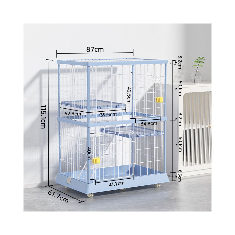 【Wink Honey】豪華一體化貓別墅｜自帶隱藏式貓砂盆，室內家用超大空間貓櫃，多功能實木質感貓屋