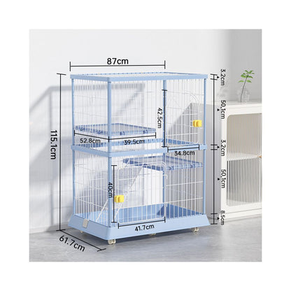 【Wink Honey】豪華一體化貓別墅｜自帶隱藏式貓砂盆，室內家用超大空間貓櫃，多功能實木質感貓屋