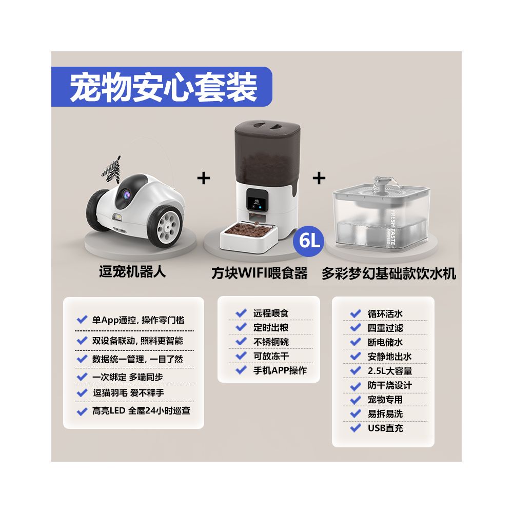 【PAPIFEED】雙向視訊寵物監控攝影機｜螢幕對講可遠端通話，犬貓專屬高清語音陪護器，便攜式室內網路監視器（2026 智慧陪伴款，讓愛寵隨時看見主人）