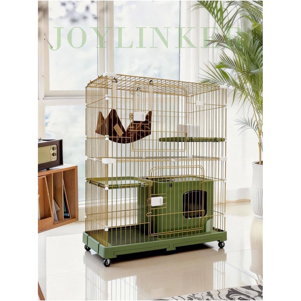 Modern Living on Norwegian Forest Cat Cage Extra Large Free Space for Home Use Two Story or Double Story Cat Villa Cattery image 3