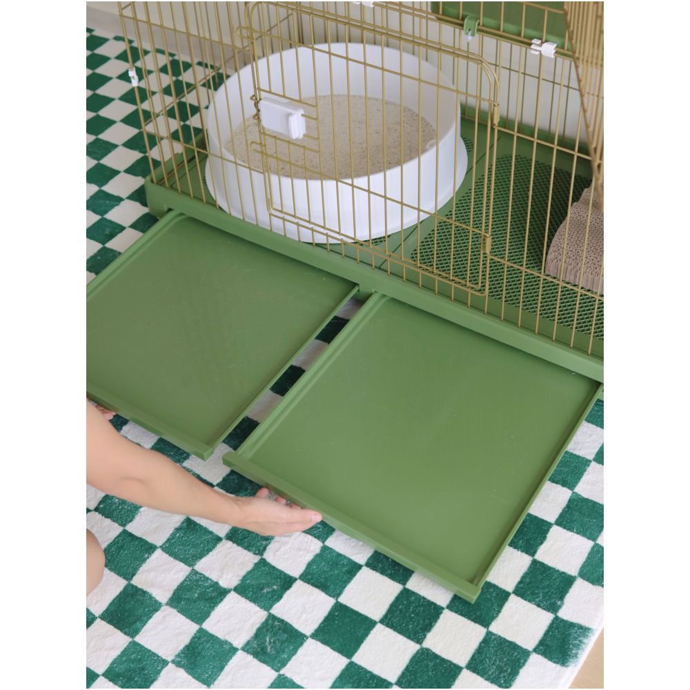 Modern Living on Norwegian Forest Cat Cage Extra Large Free Space for Home Use Two Story or Double Story Cat Villa Cattery image 5