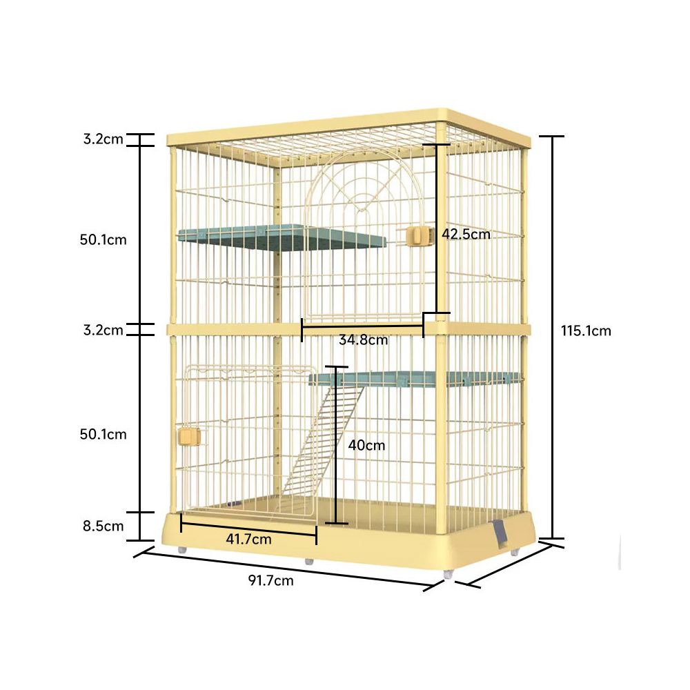一體化貓砂盆貓別墅｜自帶隱藏式廁所，室內超大空間貓屋，多功能省空間貓櫃別墅