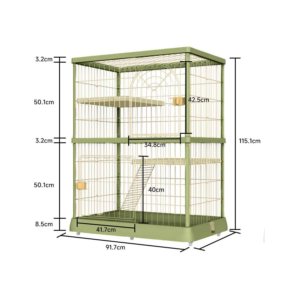 一體化貓砂盆貓別墅｜自帶隱藏式廁所，室內超大空間貓屋，多功能省空間貓櫃別墅