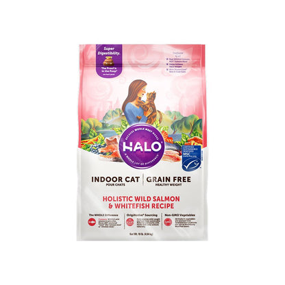 【美國 Halo 哈囉】純鮮肉熟齡貓糧｜100% 不含肉粉，無穀物高消化率配方，10磅 (4.5kg) 美國原裝進口老貓健身美體糧