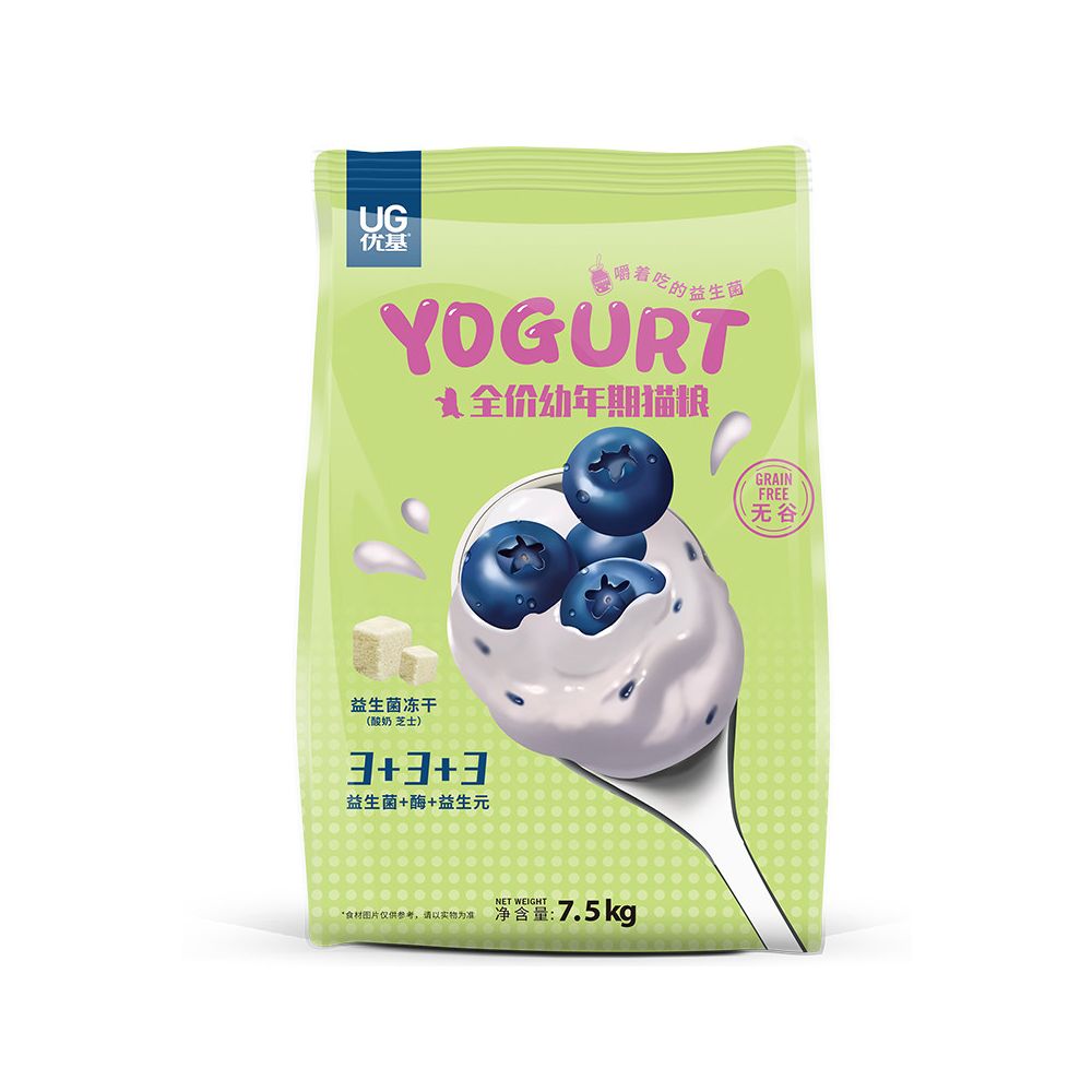 UG probiotics freeze dried cat food staple food without grain nutrition 4 12 months cat food special for kittens 15 pounds image 1