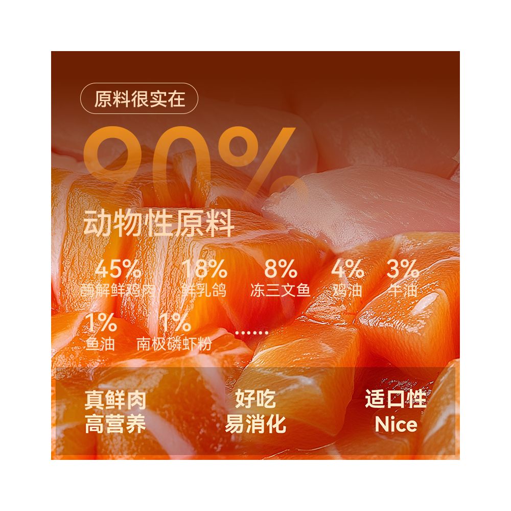 Tuanqu full price freeze dried Roast squab cat food fresh meat for young cats and adult cats nutritional probiotics long meat beautiful hair light odor image 2