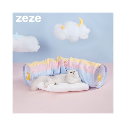 Zeze Rainbow Cat Tunnel Cat Nest Four Seasons Universal Cat Bed Cat Channel Detachable Washable Kitten Toys Pet Cat image 5