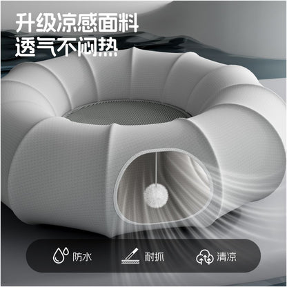 POPO Cat Tunnel Maze Drilling Cat Self pleasure Soothing Tool Summer Cat Nest Avoidance House Cat Fengrong Toys image 3