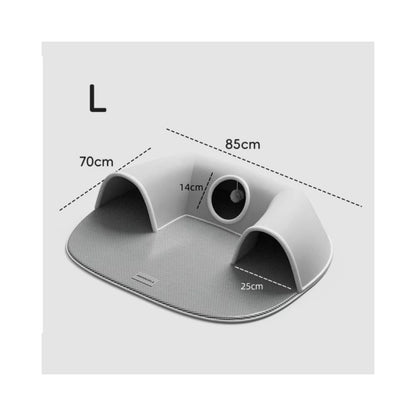 【POPO】貓咪隧道迷宮｜室內行為豐容益智玩具，封閉式躲避屋與清爽夏季貓窩