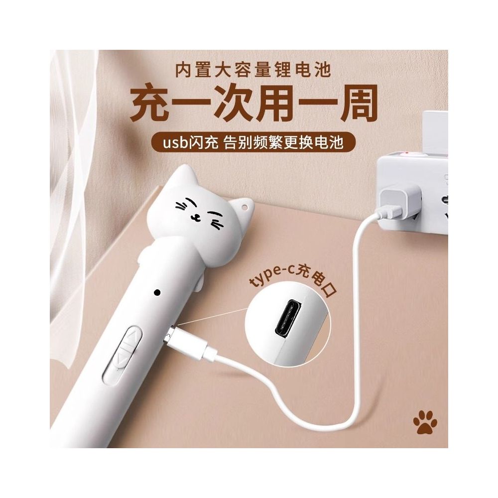 Teasing Cat Stimulating Pen Light Cat Toy Charging Laser Light Kitten Self Fun Soothing Infrared Laser Pen Teasing Cat Stick 2084 image 3