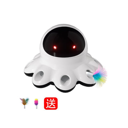 【智能魔法盒】全自動激光逗貓機器人｜360度自動旋轉激光筆、室內貓咪自嗨神器（智能感應舒壓玩具、放電解悶貓用品，解放雙手互動工具）