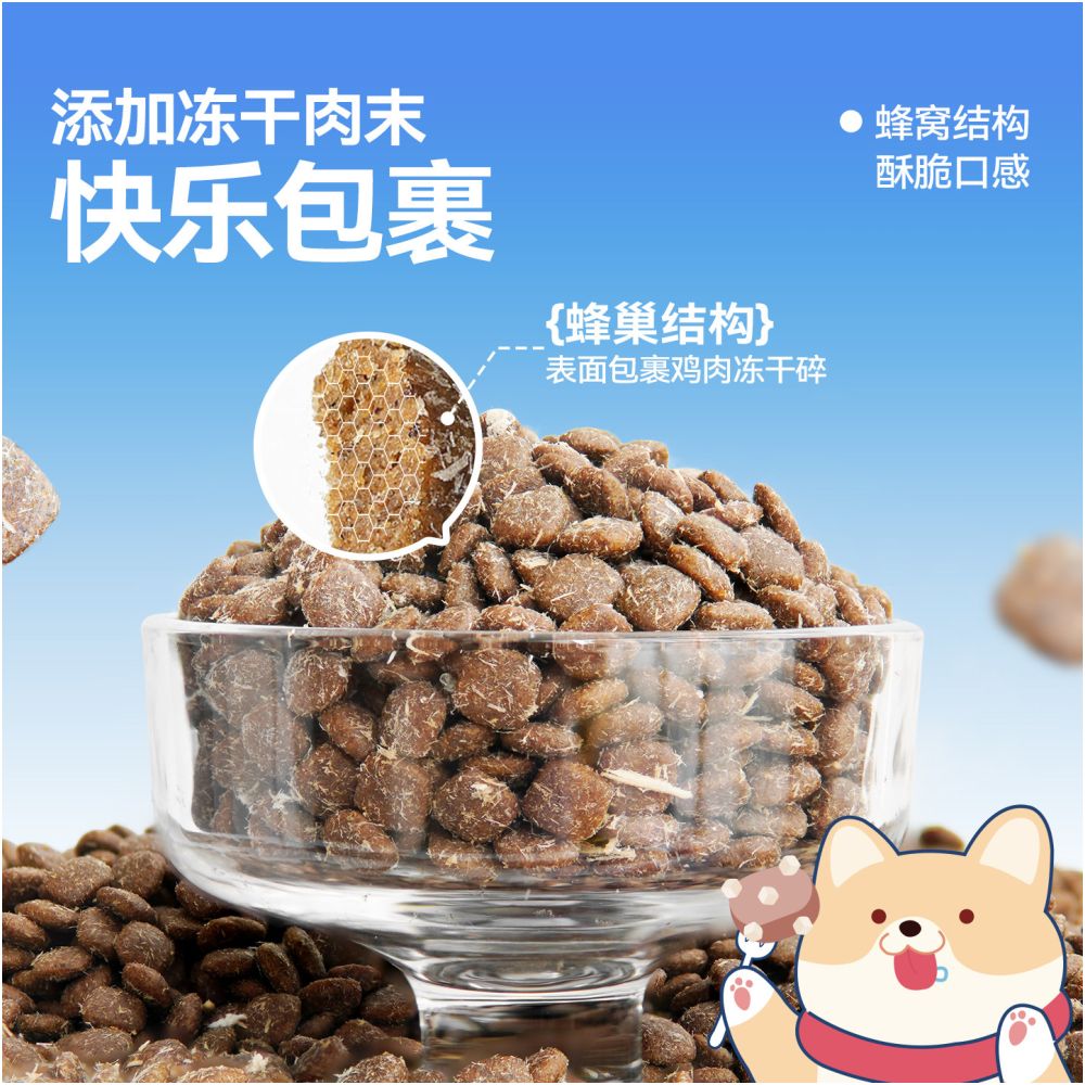 Leton Dog Food Fresh Meat Grain Free Teddy Beard corgi Golden Puppy Adult Dog Freeze Dry Flagship Store Official Genuine image 3