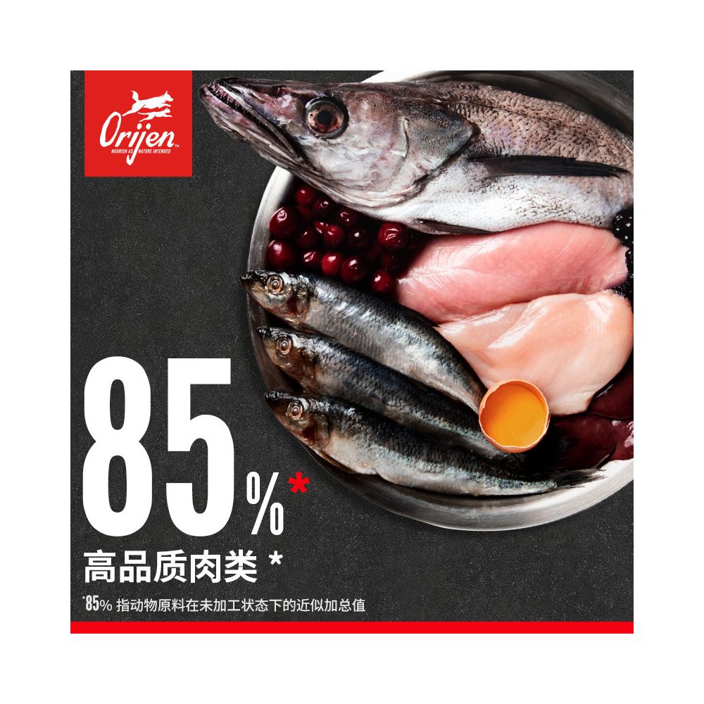 Official flagship Orijen yearns for original hunting American version chicken original flavor cat food into cat food 1 8kg image 3