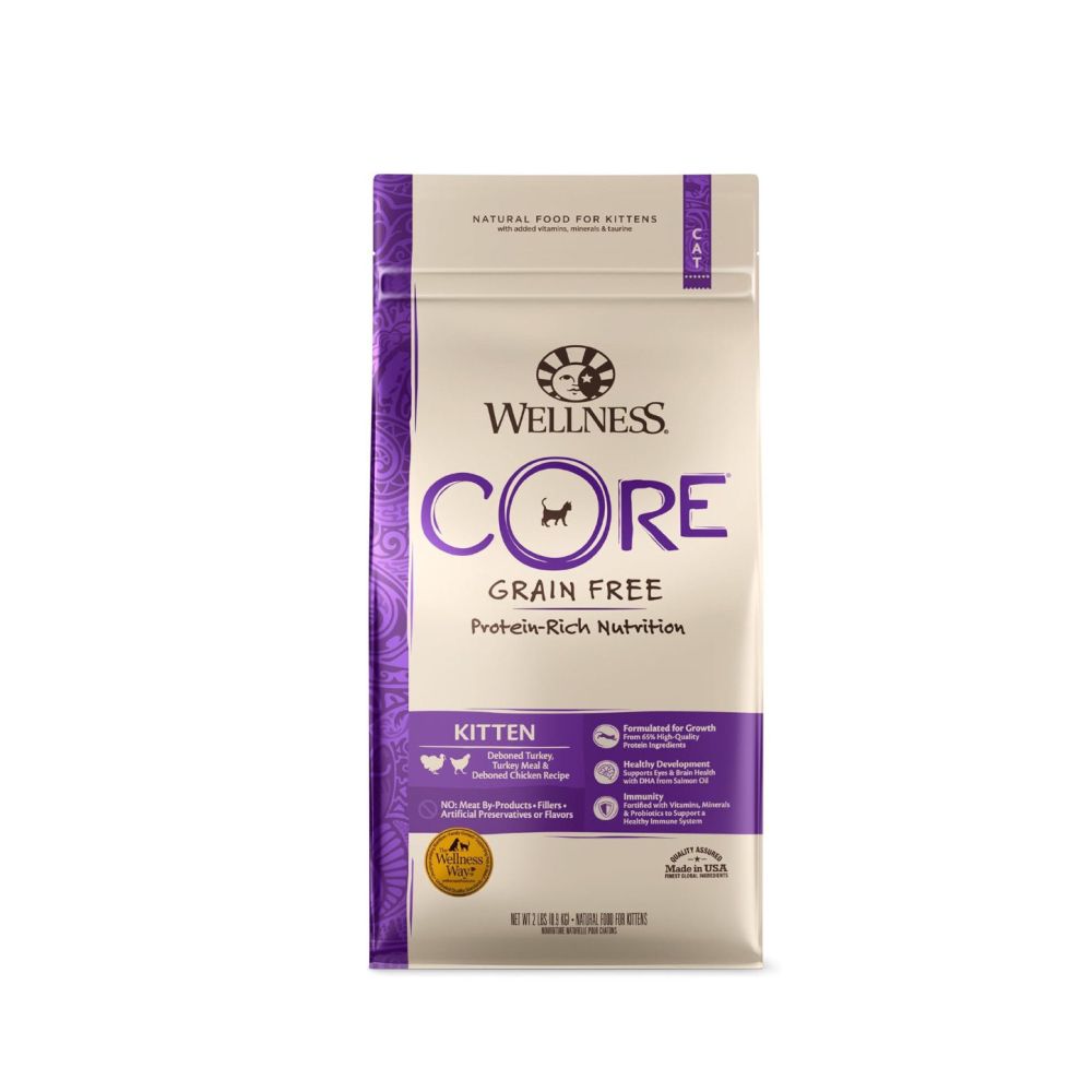 US Direct Mail Wellness CORE Kitten Formula Cat 2 pounds of grain free dry cat food image 1