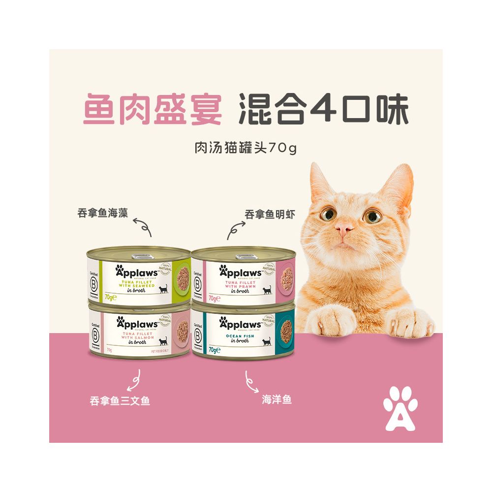 愛普士Applaws 天然鮮肉貓罐頭｜100% 純雞胸肉配方