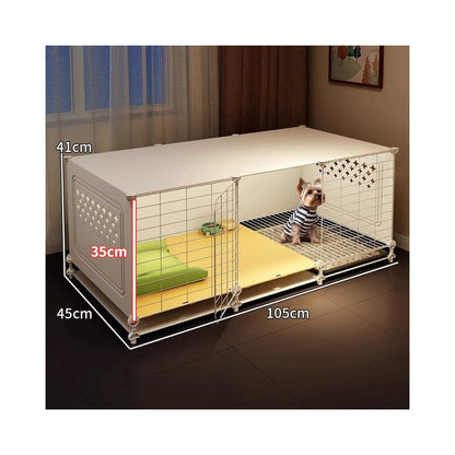 【2026 旗艦豪宅】一房一廳一衛小型犬別墅｜帶廁所乾濕分離狗屋 - 吉安寵物用品