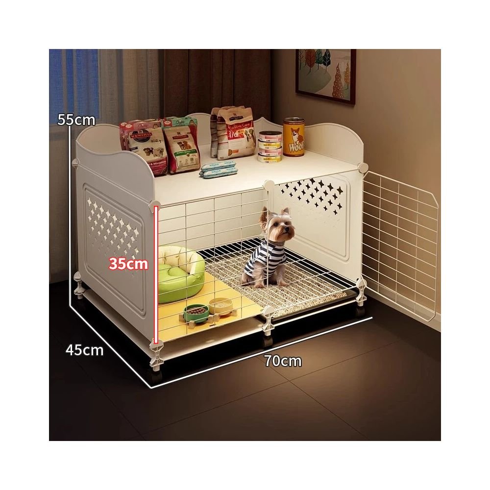 【2026 旗艦豪宅】一房一廳一衛小型犬別墅｜帶廁所乾濕分離狗屋 - 吉安寵物用品