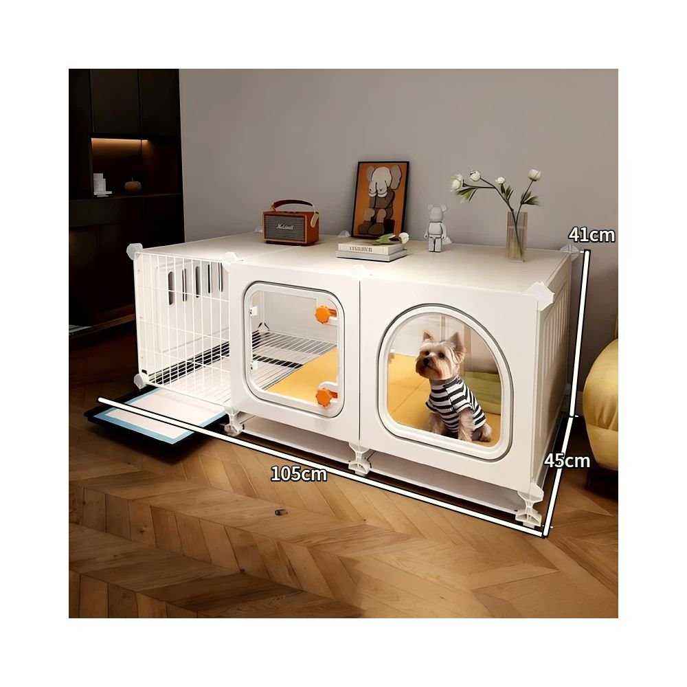 【2026 旗艦豪宅】一房一廳一衛小型犬別墅｜帶廁所乾濕分離狗屋 - 吉安寵物用品